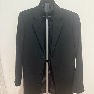 Marks & Spencer black coat - size S